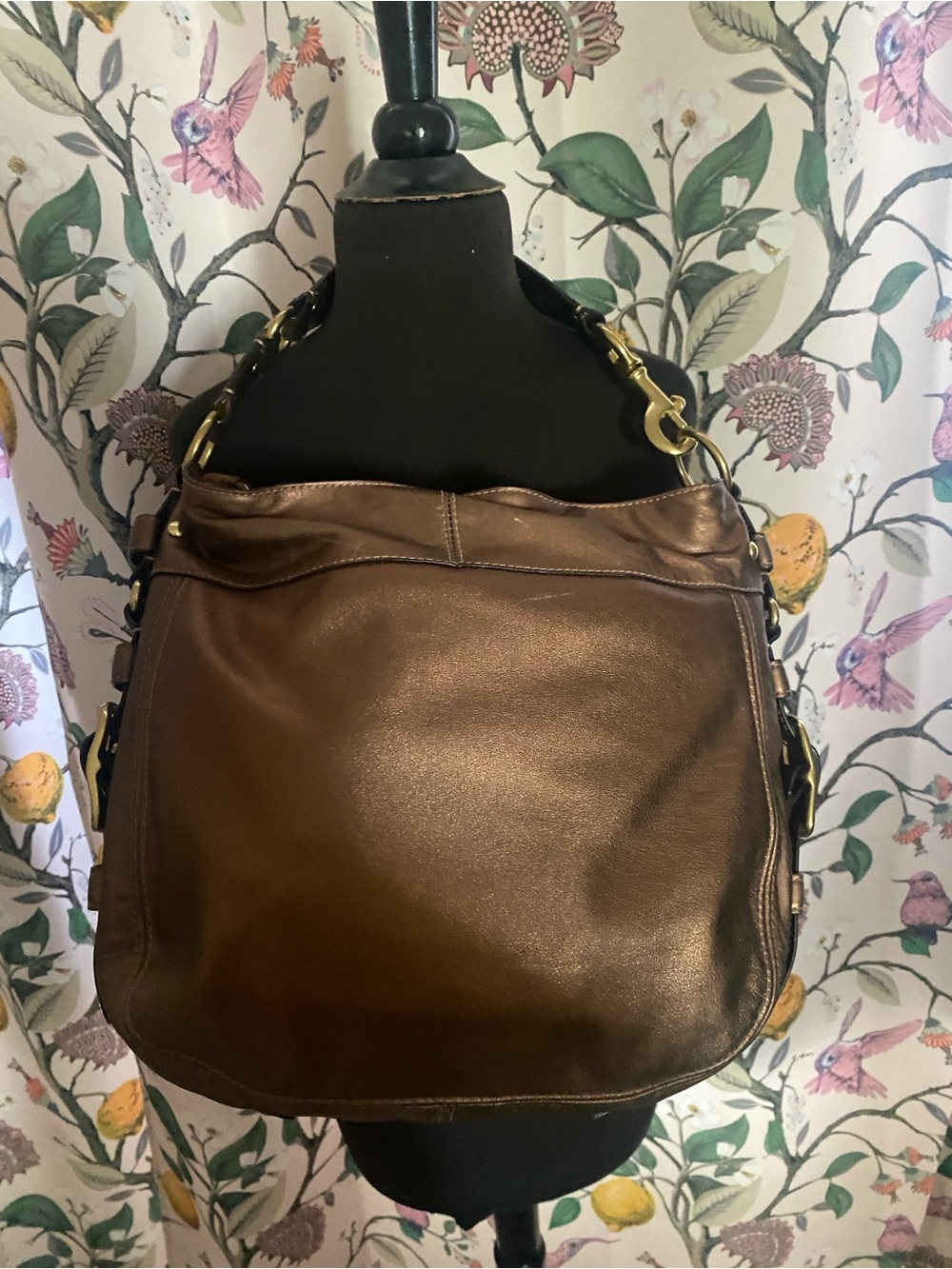 Vintage Coach 2008 Copper Leather Shoulder bag New with  tags - Picture 6 of 9